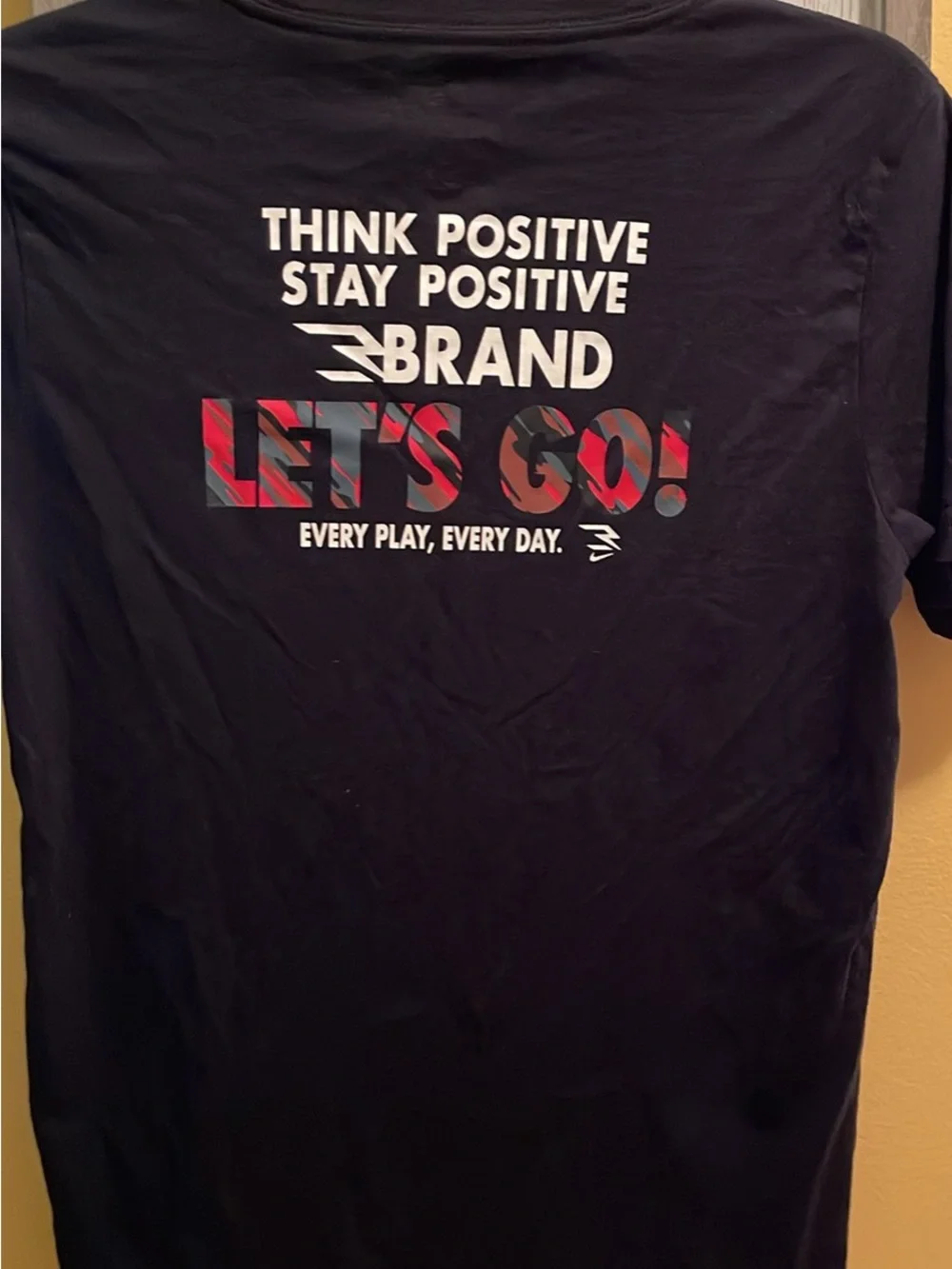 Nike Black Short-Sleeve Tee with Red and Gold Graphic